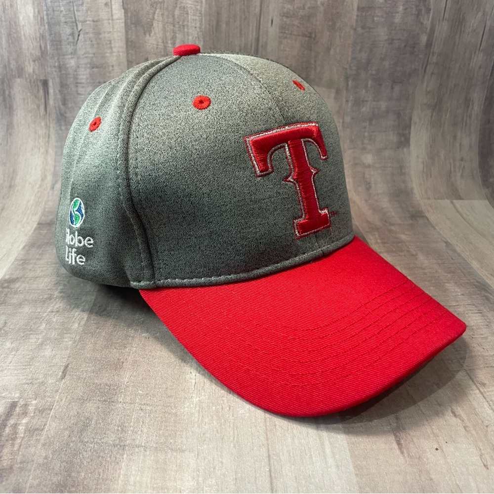 Texas Rangers Baseball Cap MLB Globe Life Firefighter Snapback Melonwear EUC